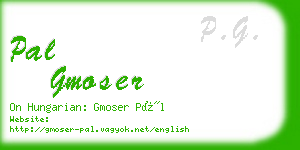 pal gmoser business card